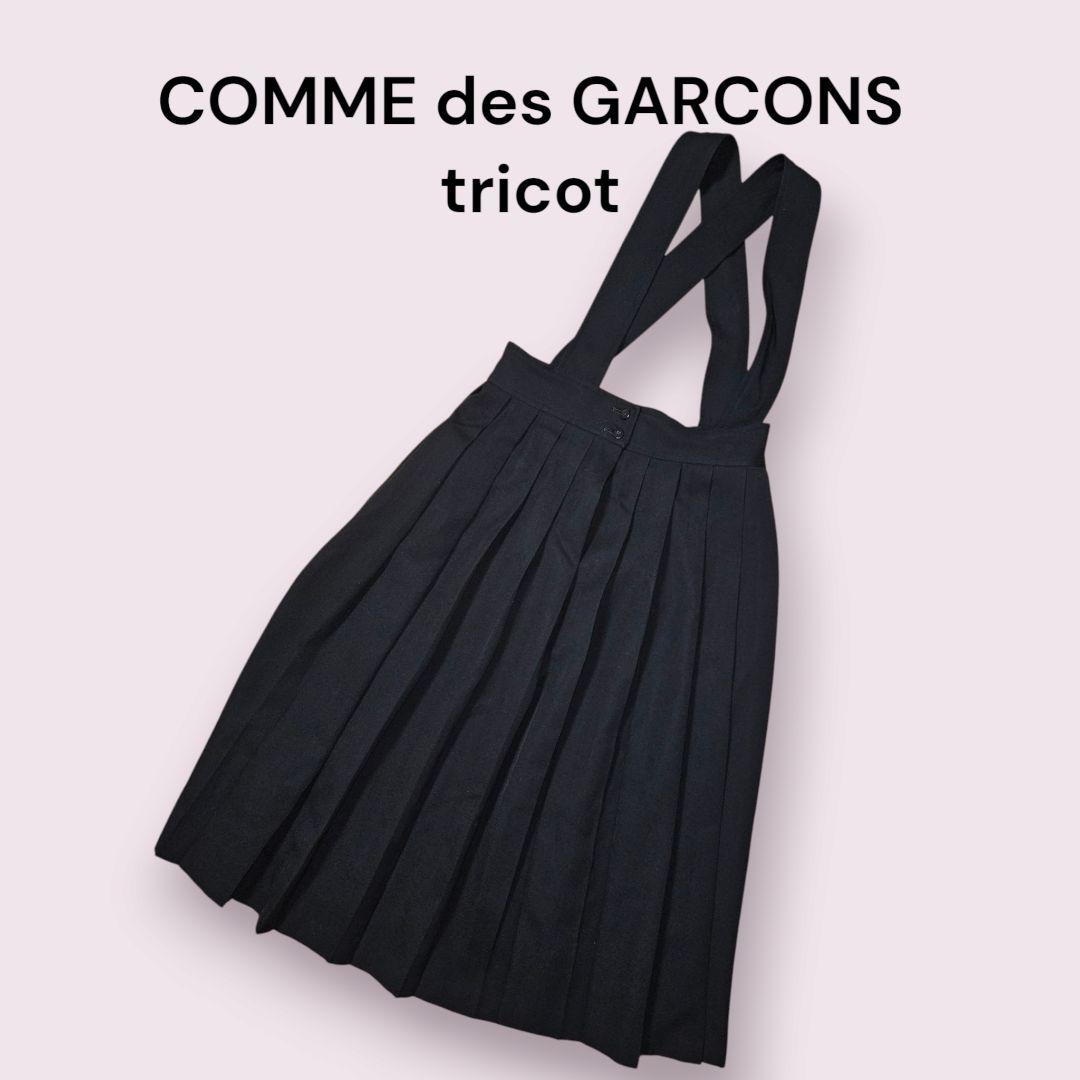 希少品 COMME des GARCONS tricot サスペンダースカート