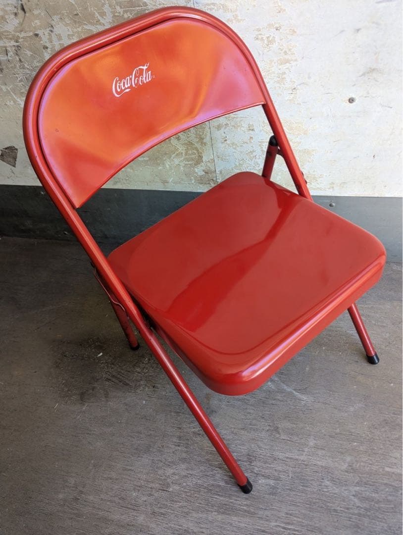 Coca-Cola ヴィンテージ　折りたたみ椅子 赤