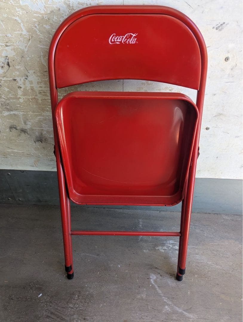 Coca-Cola ヴィンテージ　折りたたみ椅子 赤