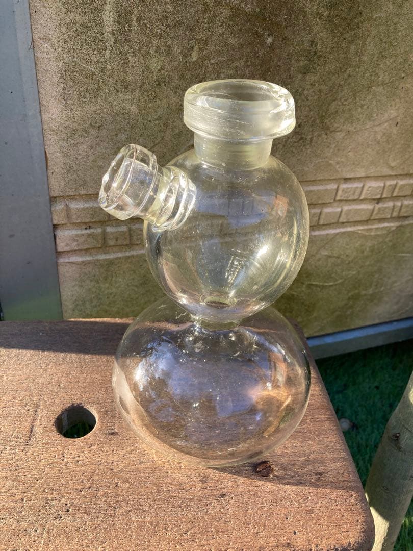 ガラス容器　昭和レトロ　理科実験道具　集気びん？