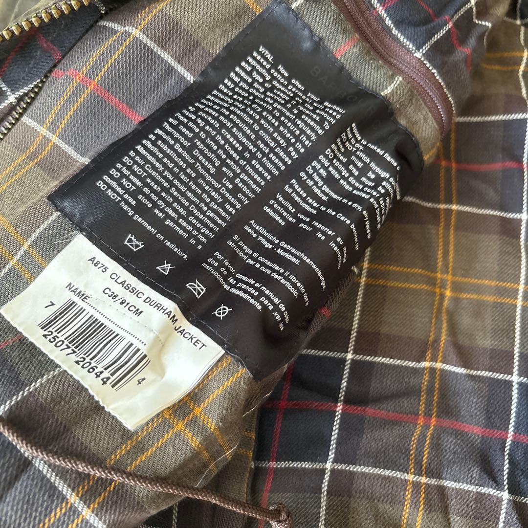 barbour classic DURHAM C36 英国製