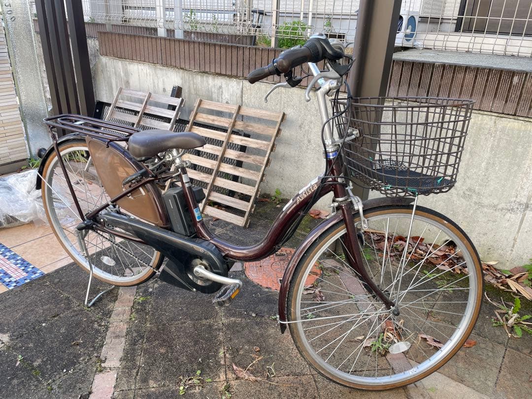 ブリヂストン 電動アシスト自転車 アシスタ　ダークブラウン