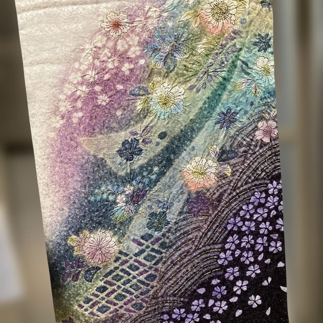 辻ヶ花　正絹　振袖