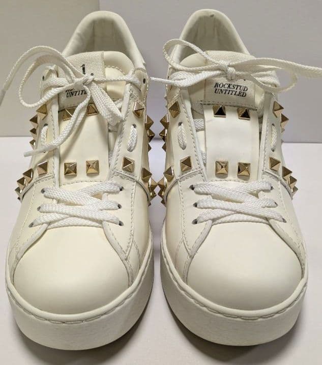 VALENTINO オープンディスコ カーフスキン ウェッジスニーカー　24cm