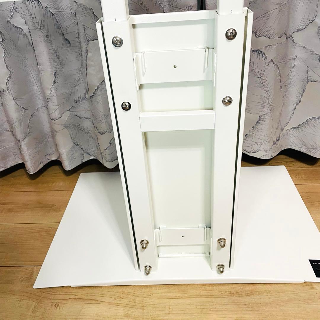 WALL テレビスタンド V3 ロータイプ ホワイトHDホルダー付き