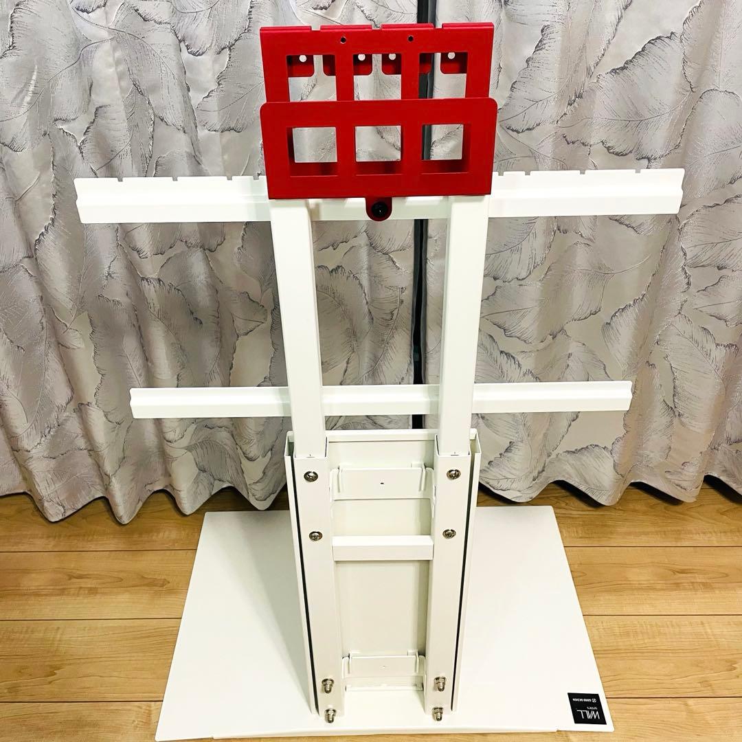 WALL テレビスタンド V3 ロータイプ ホワイトHDホルダー付き