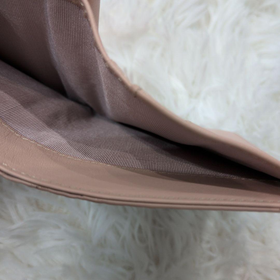 未使用級✨エーテル イタリア製レザー サクラ 桜 2つ折り財布 がま口