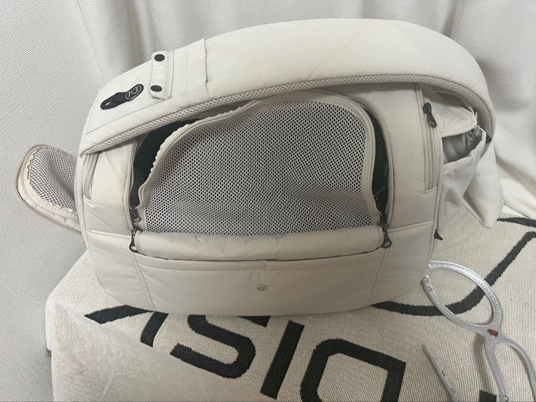 ssoook 犬用キャリーバッグ ホワイト(Mサイズ)