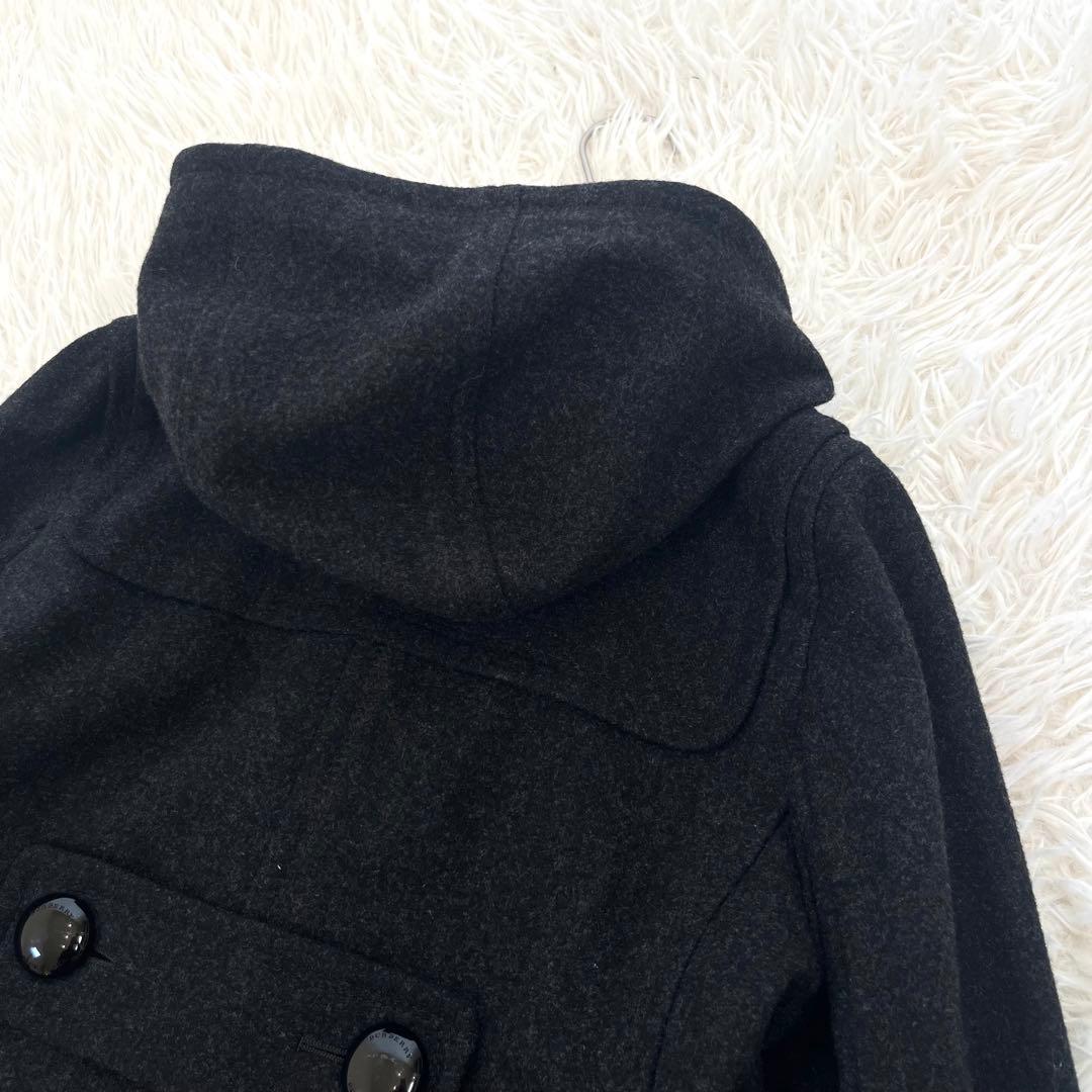 美品✨ バーバリーブルーレーベル ショート ダッフルコート ウール ノバチェック