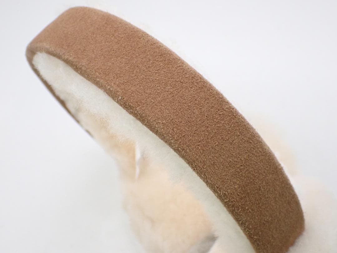 美品 UGG アグ イヤーマフ シープスキン チェスナット ブラウン