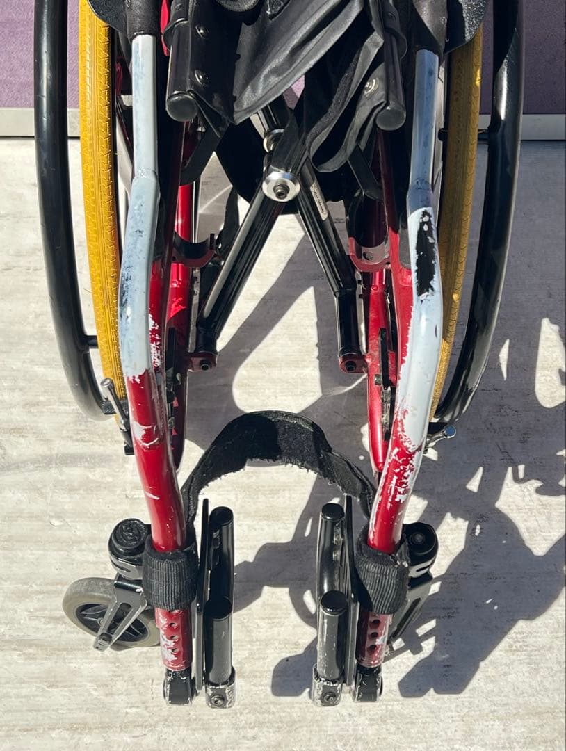 マツナガ マックスプレジャー 車椅子 3スポーク カーボン ホイ