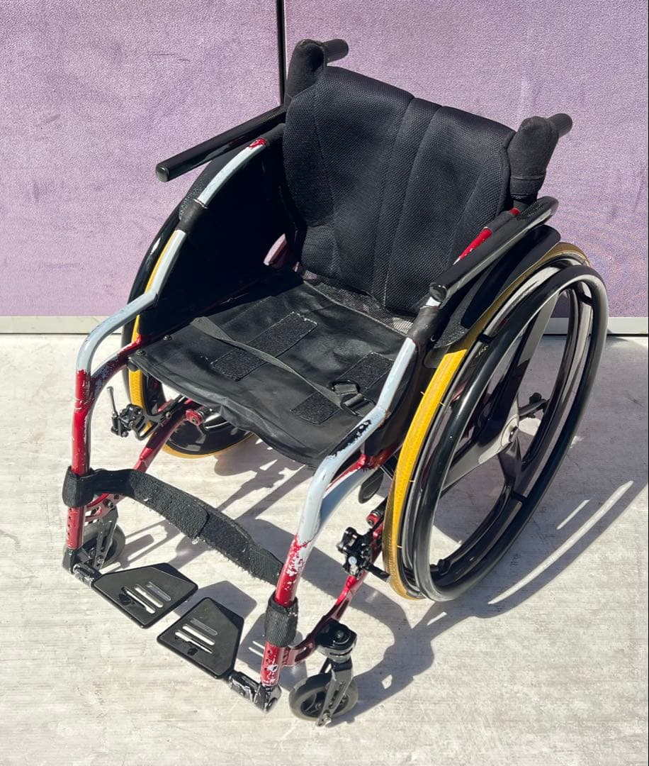 マツナガ マックスプレジャー 車椅子 3スポーク カーボン ホイ