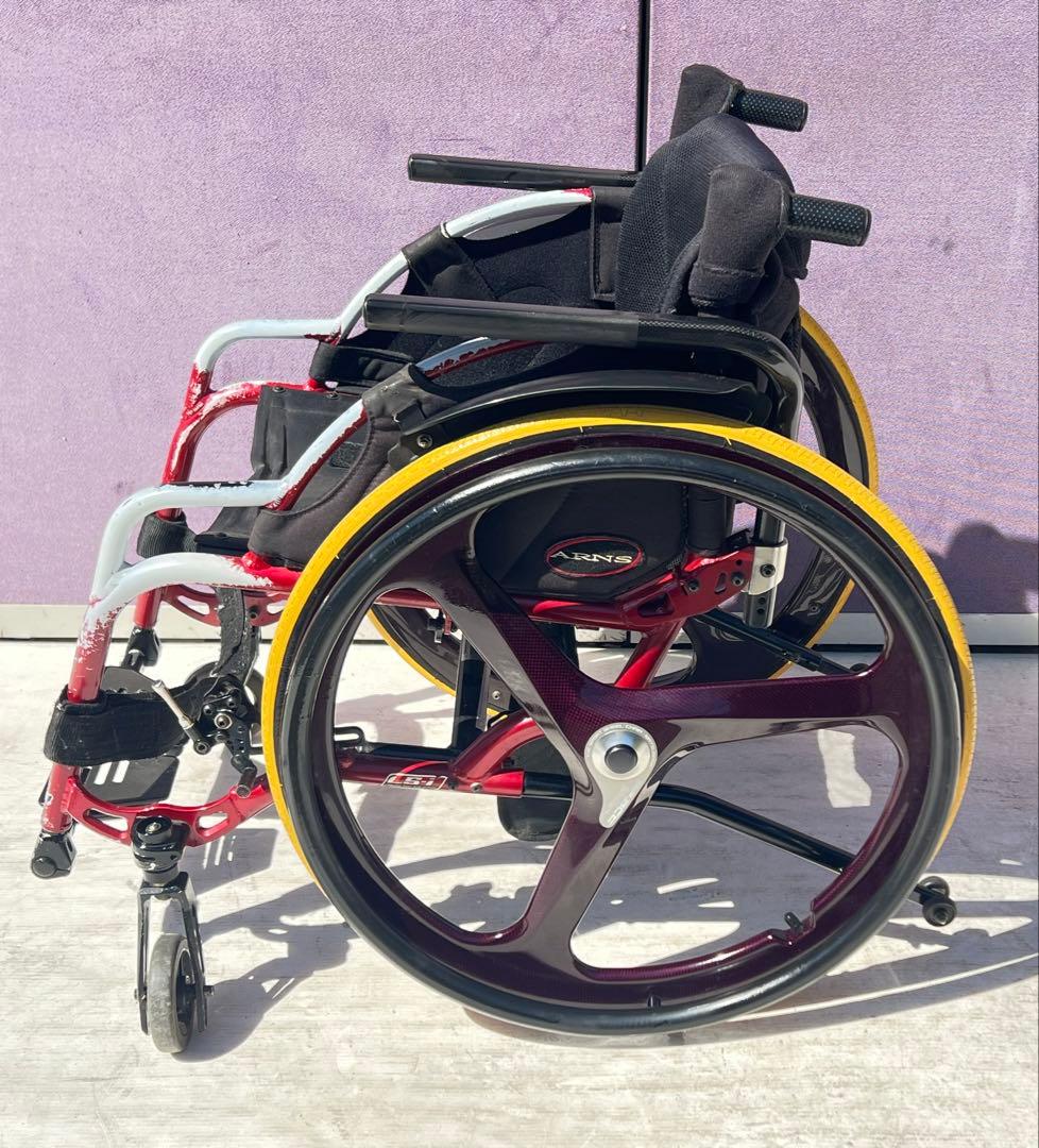 マツナガ マックスプレジャー 車椅子 3スポーク カーボン ホイ