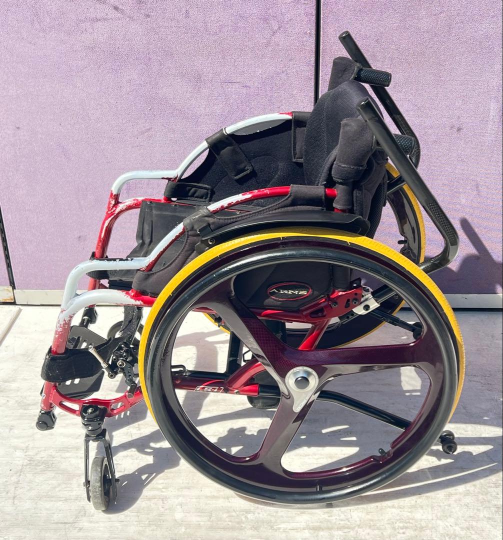 マツナガ マックスプレジャー 車椅子 3スポーク カーボン ホイ