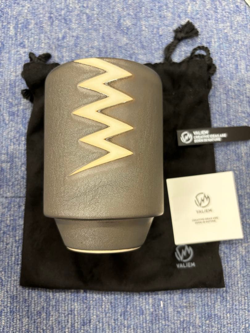 VALIEM グレー陶器鉢 収納袋付き