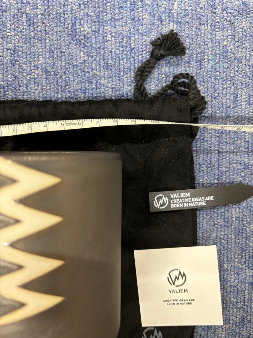 VALIEM グレー陶器鉢 収納袋付き