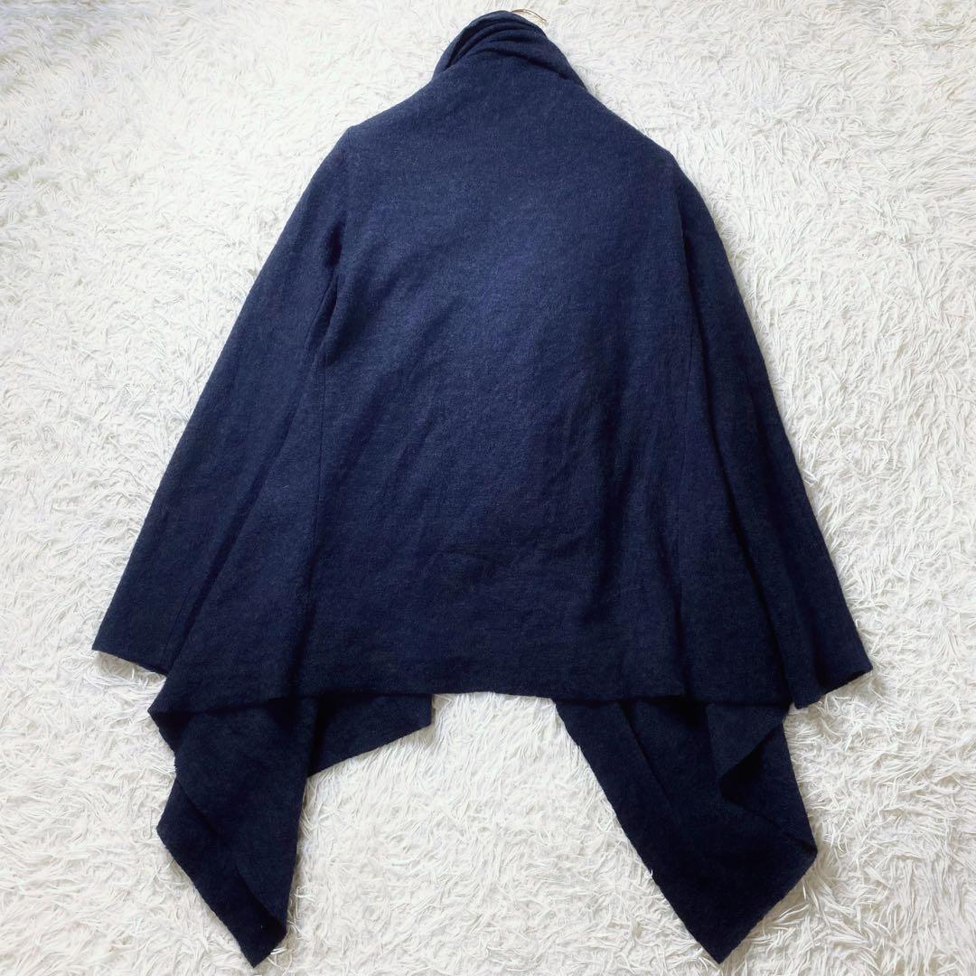 12希少美品 glamb グラム 変形 アシメ カーディガン ウール100%