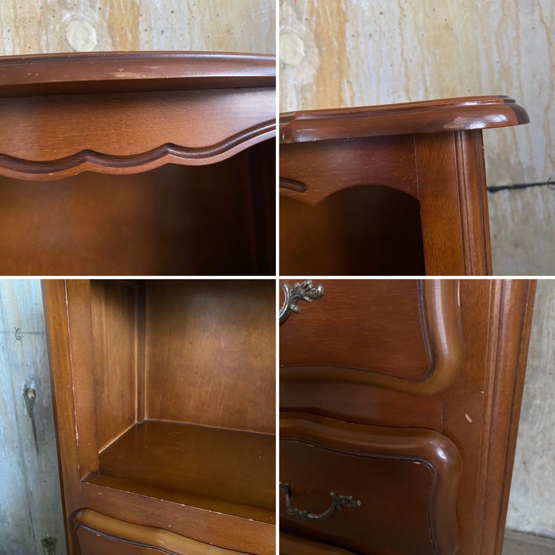 クラシック　猫脚　象嵌　ドロワーチェスト　サイドボード　電話台