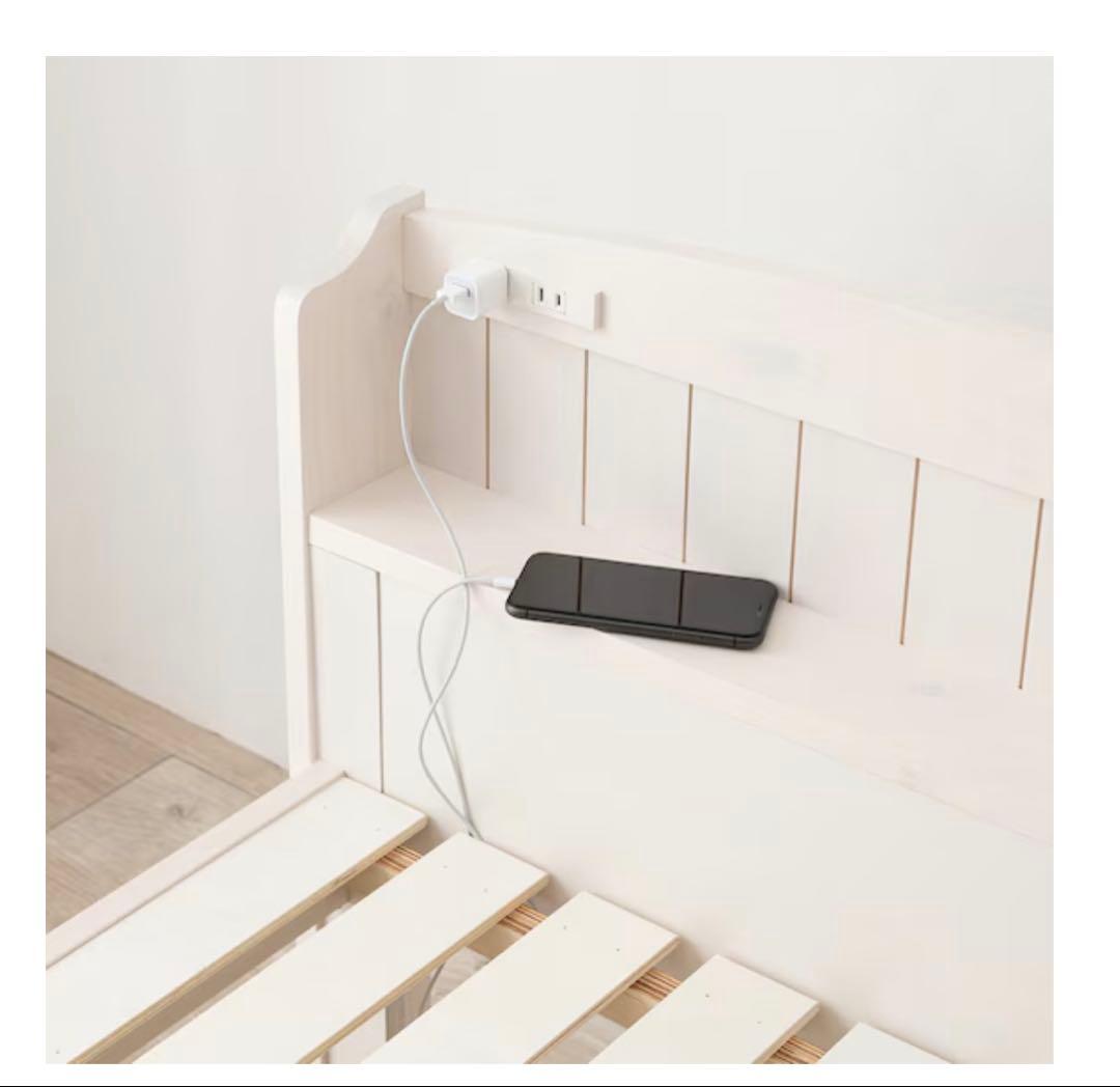 ニトリ　セミシングルショートベッドフレーム (ポケットコイルマットレス付WW)