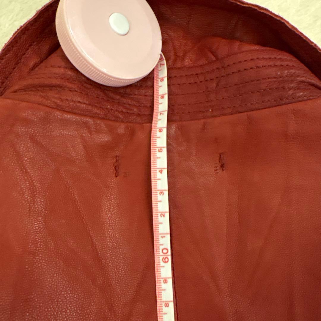 美品　AVIREX レザージャケット XL レッド
