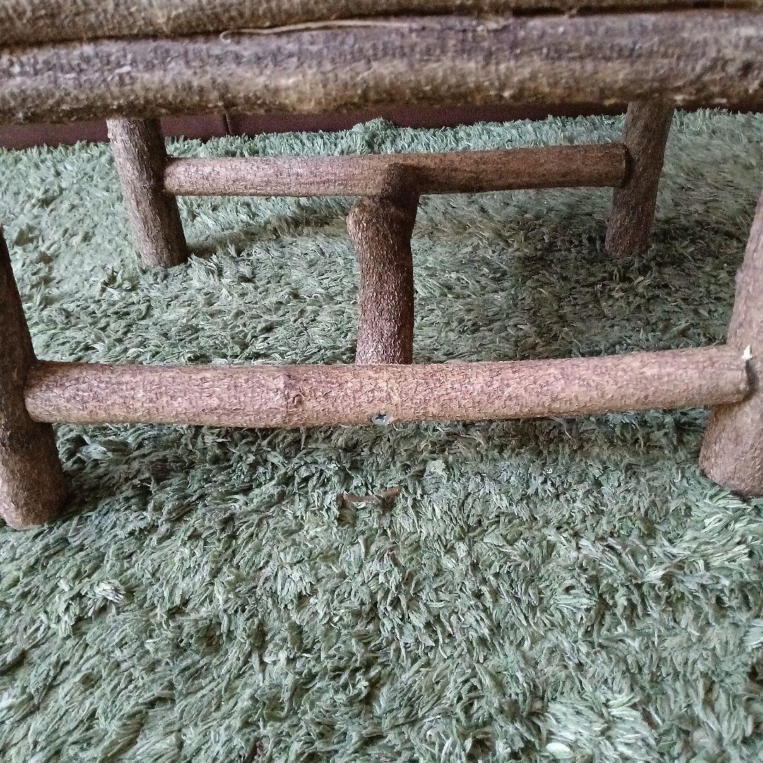 藤枝の椅子　手作り　花台