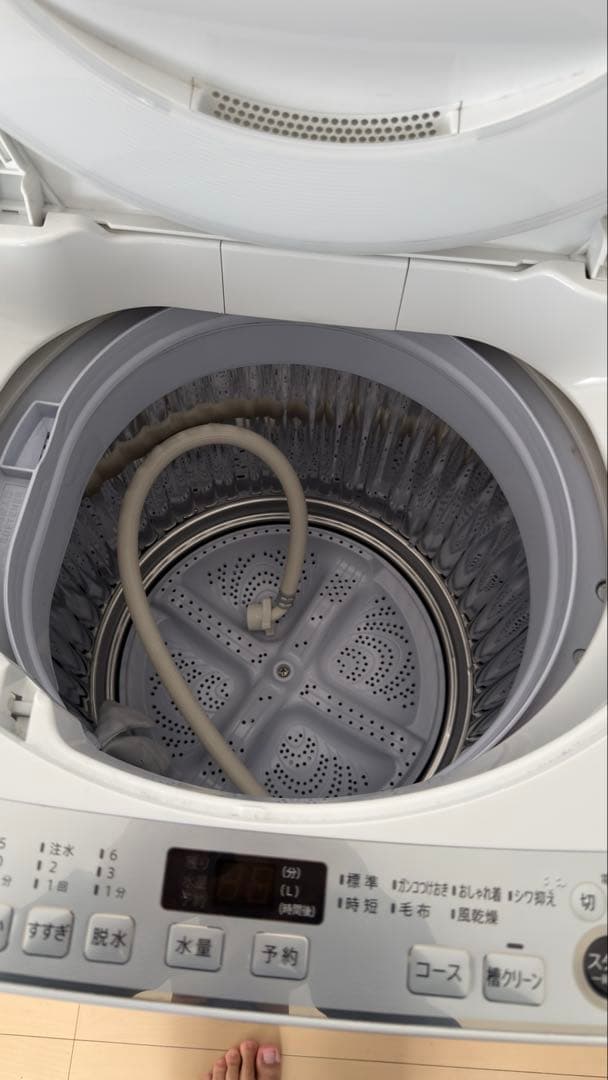 【お値下げ中】SHARP ES-GE7F 7kg 縦型洗濯機 本体 ホワイト