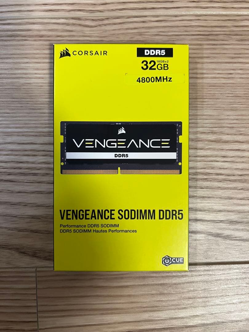 CORSAIR DDR5-4800MHzノート用 メモリ16GB×2