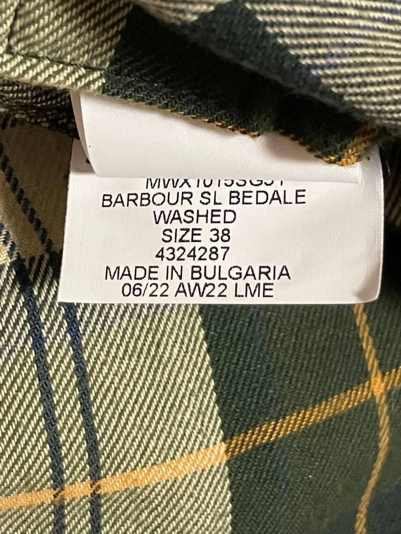 ジャケット・アウター Barbour sl bedale washed size38