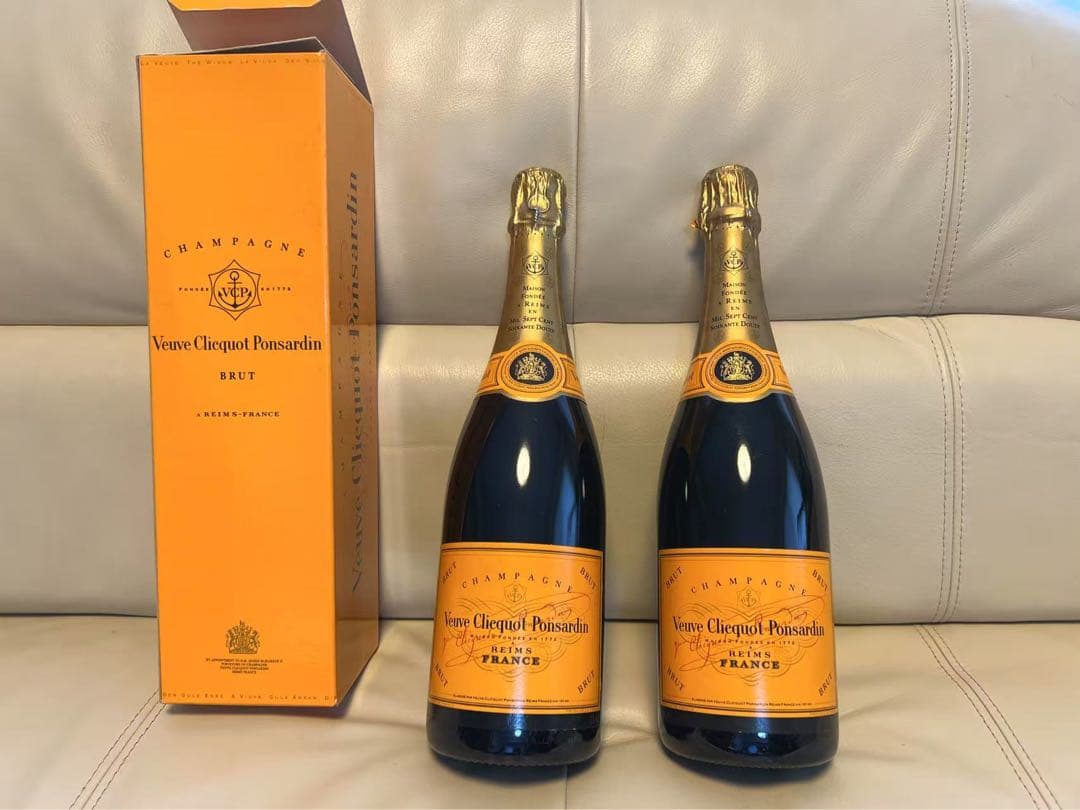 未開栓Veuve Clicquot イエローレーベル ブリュット 2本セット