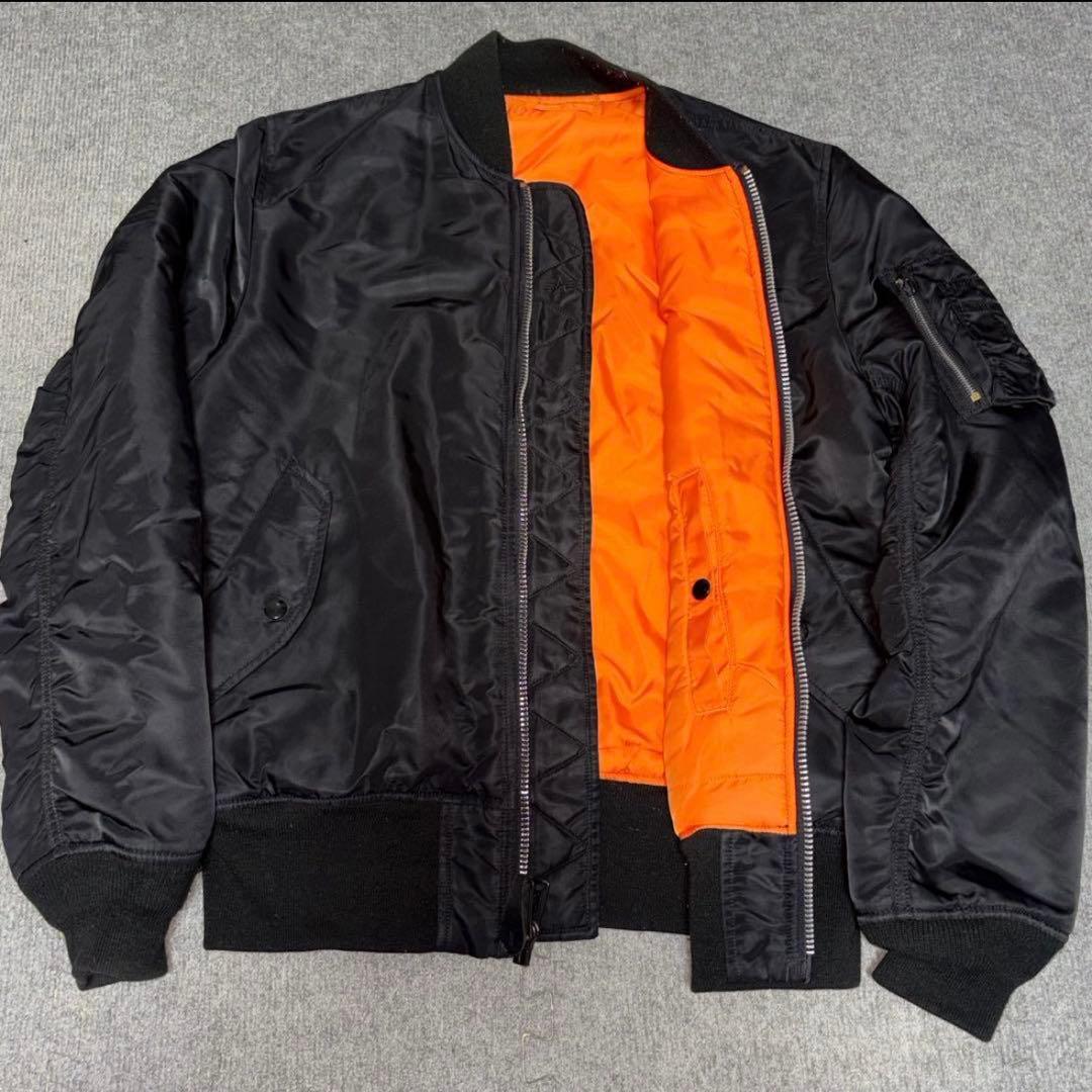 【極美品✨】【90s】ALPHA INDUSTRIE ma-1 ブラック L