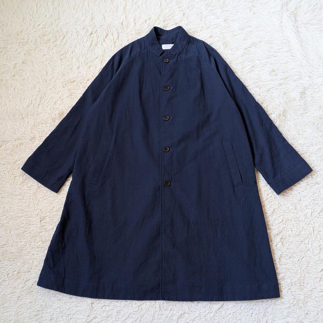 HUIS./遠州織物　306 やわらかシーチングコットンアトリエコート　Free