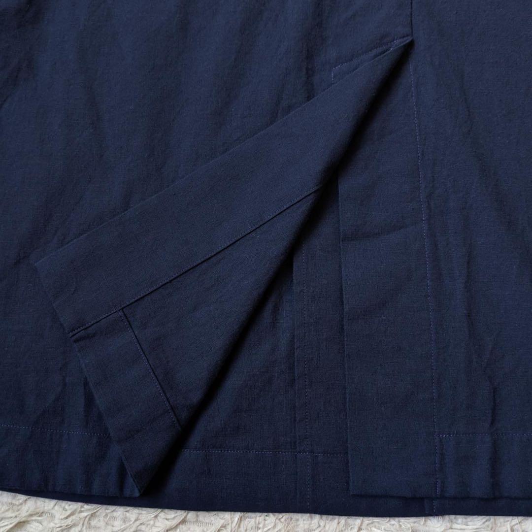 HUIS./遠州織物　306 やわらかシーチングコットンアトリエコート　Free