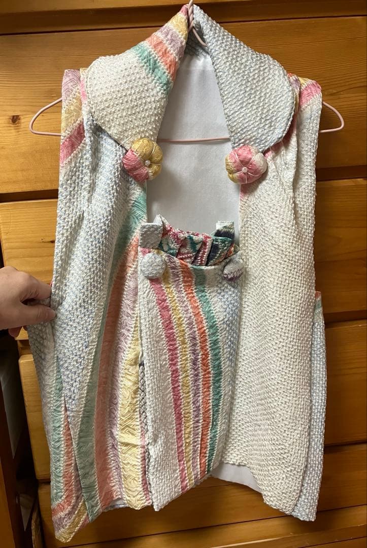 藤娘きぬたや　正絹　総絞り被布 髪飾り　A