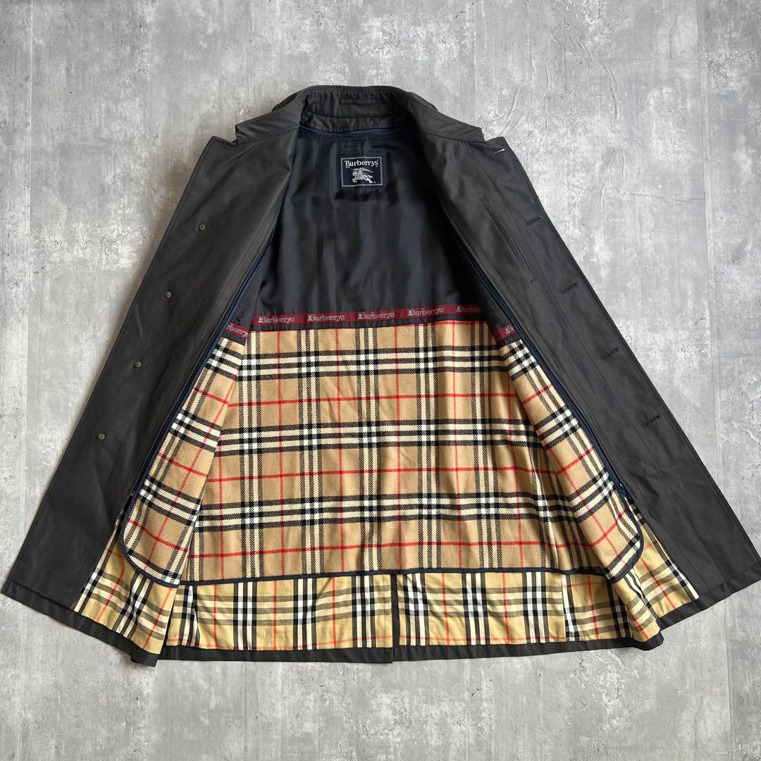90s　バーバリーズ　トレンチコート　ライナー付　三陽商会タグ　日本製　美品　L