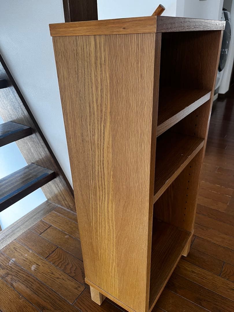 無印良品　オーク材薄型ラック　小