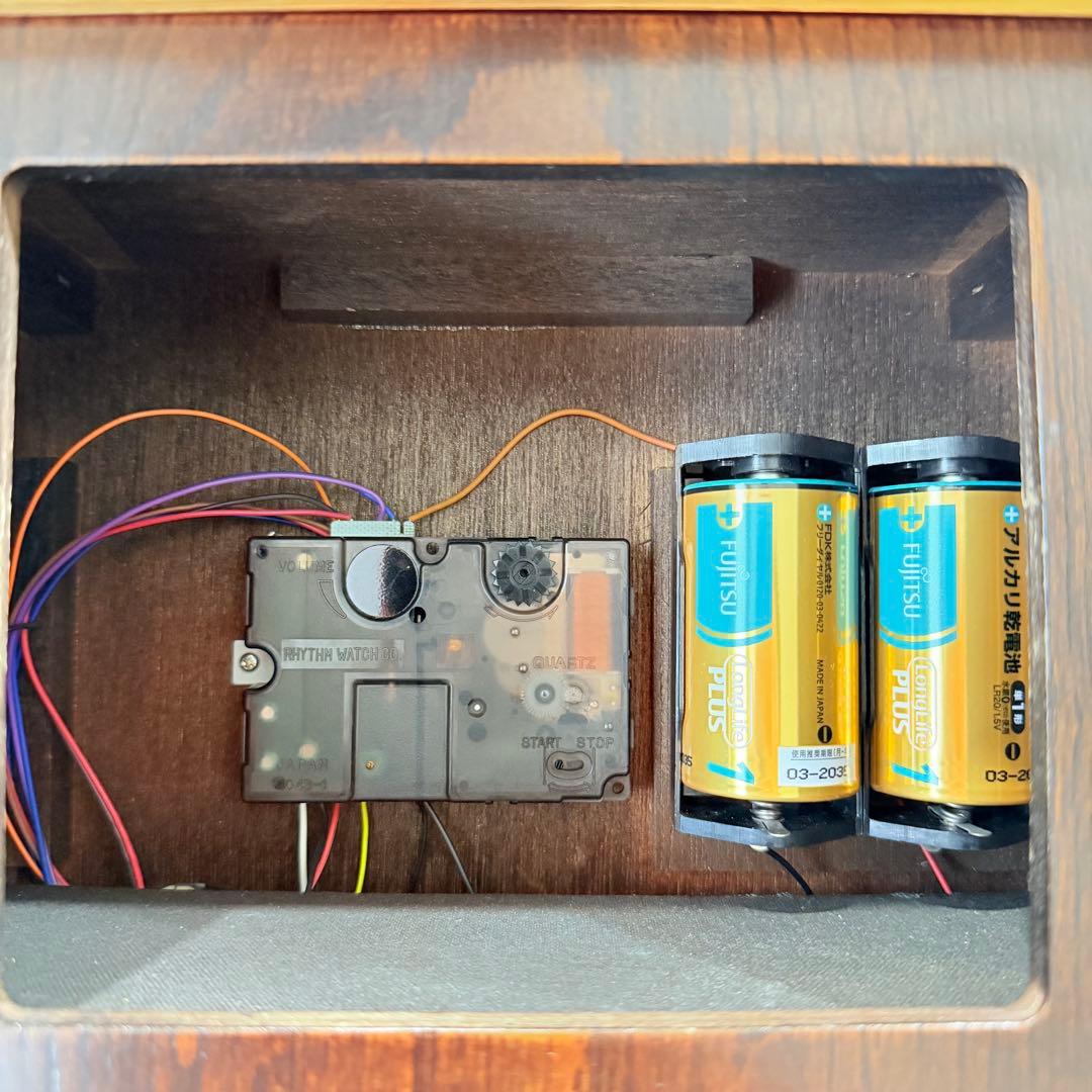 動作良好　リズム時計工業　スモールワールド　4RH655R置き時計