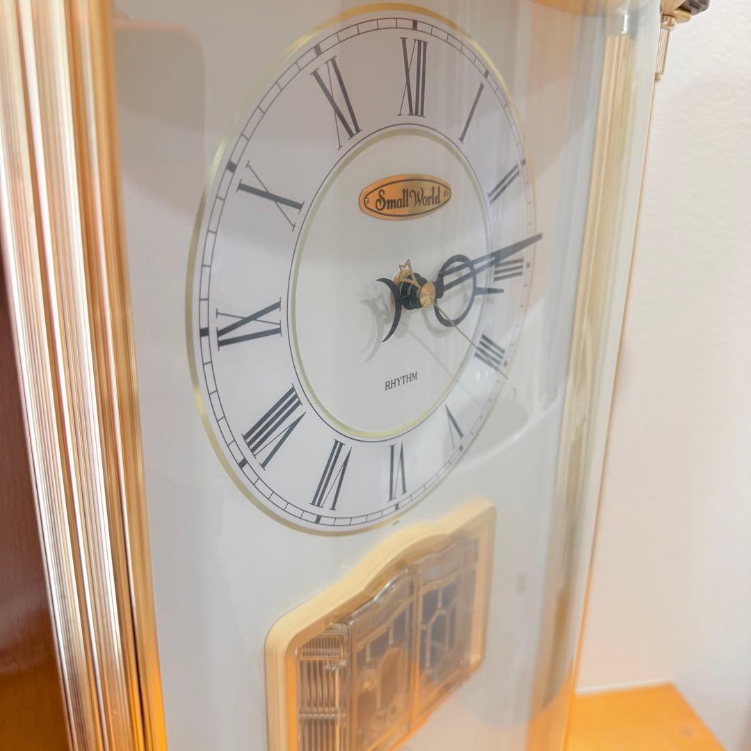 動作良好　リズム時計工業　スモールワールド　4RH655R置き時計