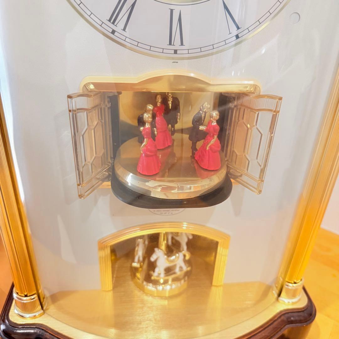 動作良好　リズム時計工業　スモールワールド　4RH655R置き時計