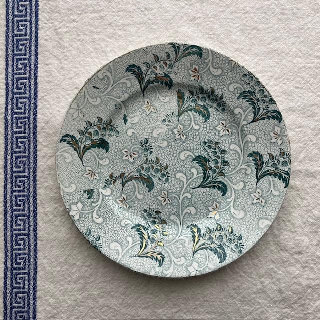 希少美品◆クレイユモントロー鈴蘭プレート金彩＃サルグミンヌジアンショワジールロワ