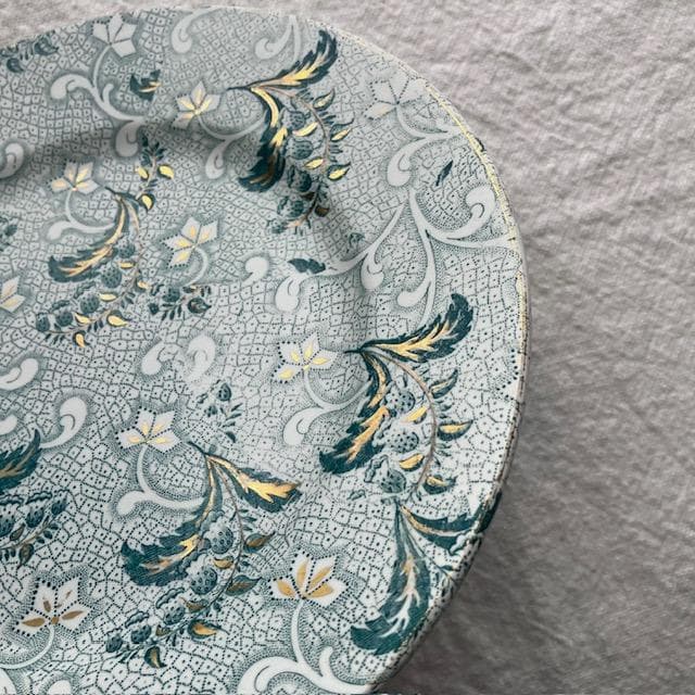 希少美品◆クレイユモントロー鈴蘭プレート金彩＃サルグミンヌジアンショワジールロワ