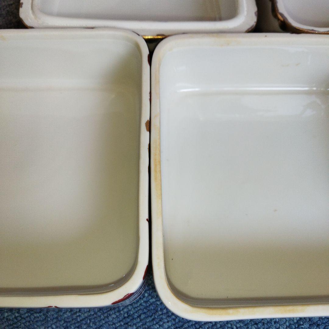 【ほぼ未使用】重箱4段　陶器　お正月用品　レトロ　骨董品