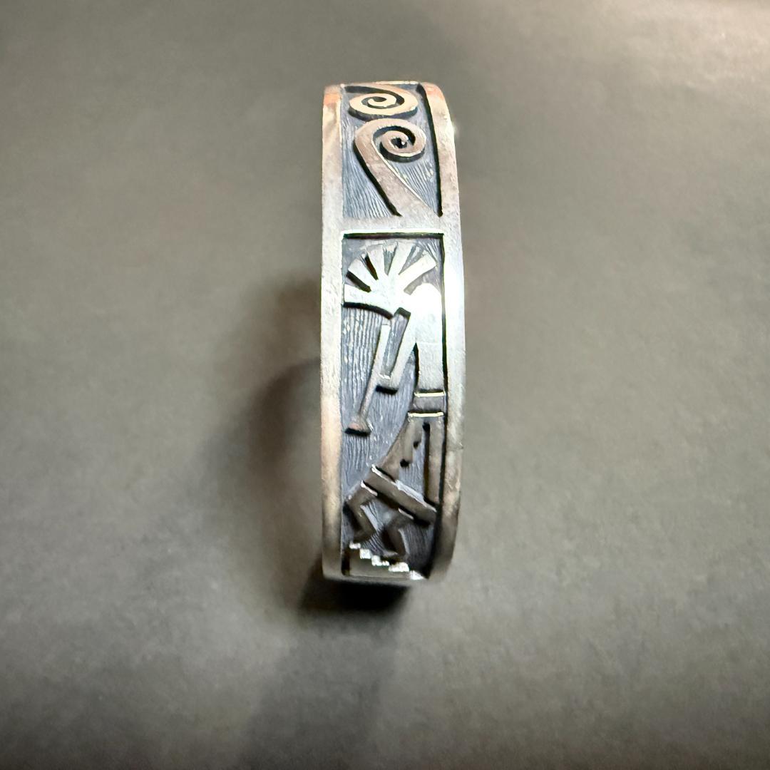 【一点物】ホピ族オーバーレイバングル Clifton Mowaクリフトンモワ製作