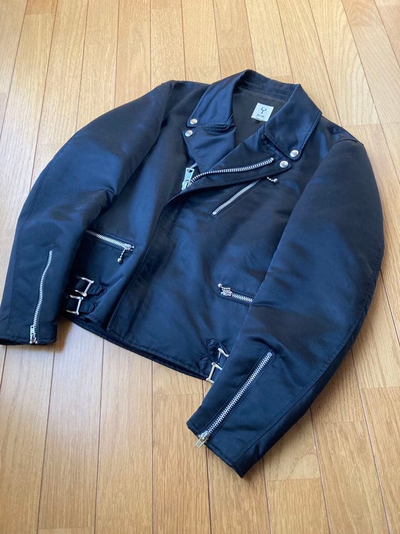 シ*プ様 Scye ナイロン/コットン ダブルライダースジャケット/GLOBE