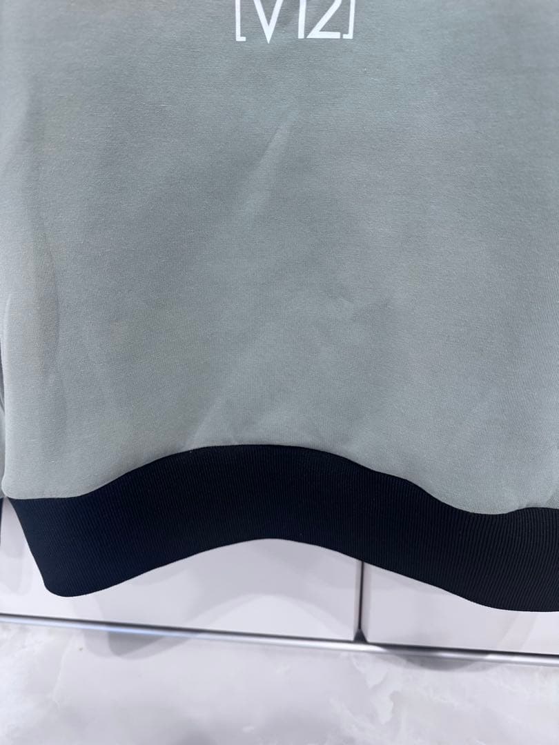 V12 ハーフジップ ゴルフジャケット グレー/ブラック