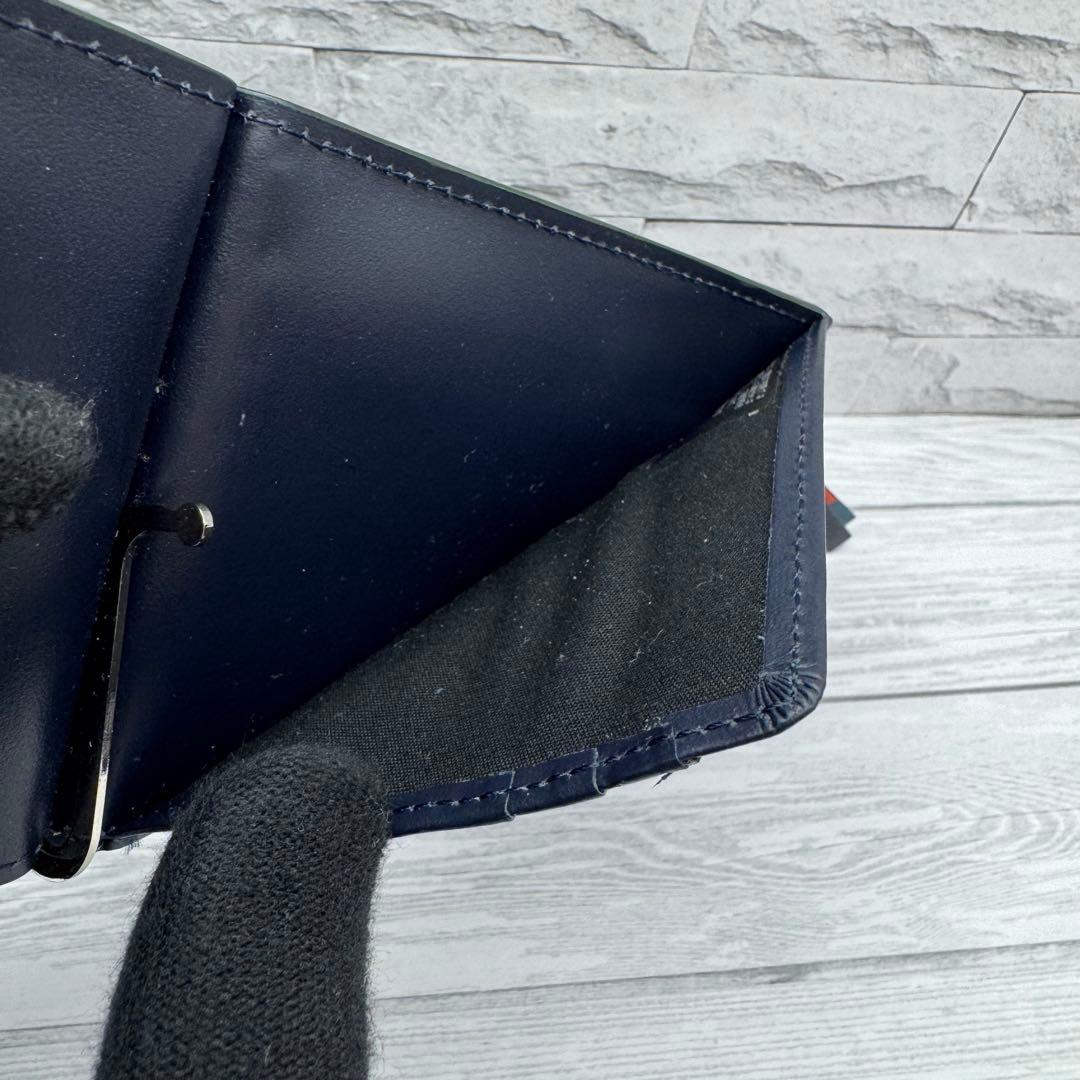 【極美品】Paul Smith マネークリップ　小銭入れ　レザー　グリーン