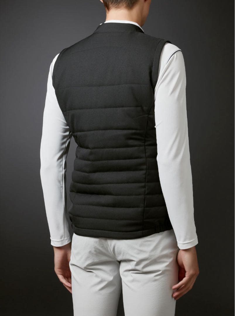 DESCENTE GOLF モバイルサーモリサイクル中わたベスト L ブラック