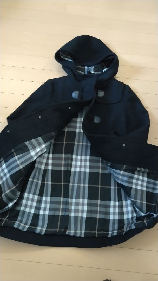 バーバリー ロンドン ブルーレーベル　ダッフルコート 【美品】38ネイビー