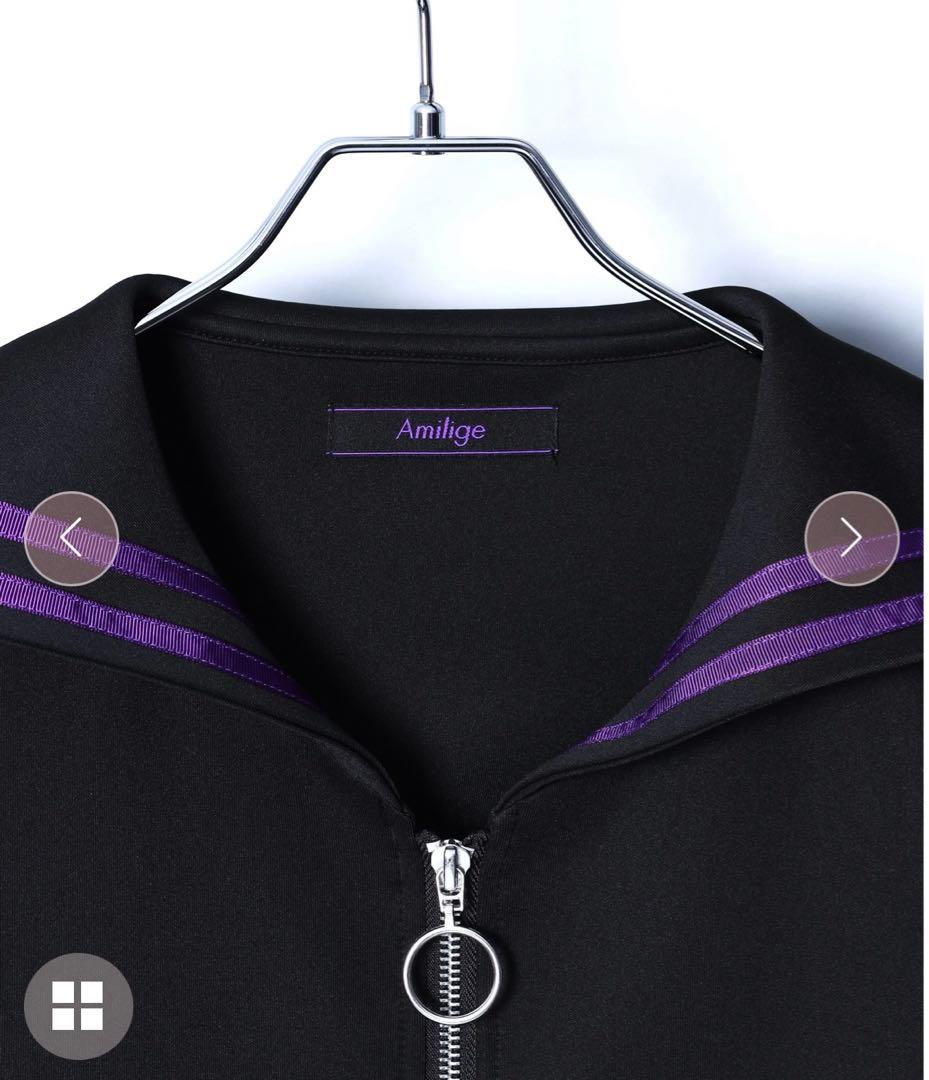 【新品】セーラーカラーフロントZIPジャージ  Amiligeのセーラーカラー