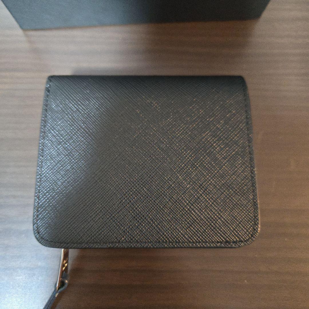 Paul Smith 二つ折り財布 ブラック/ブルー 箱付き(ポールスミス)
