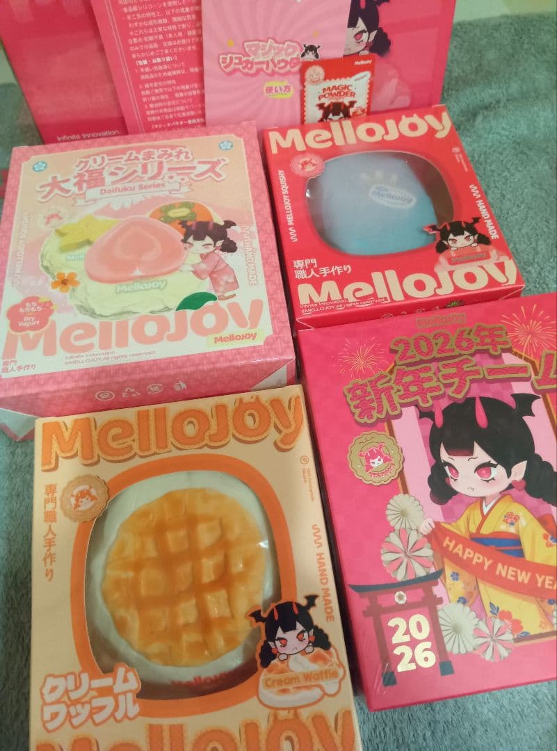 Mellojoy 新年チーム 大福 半熟チーズ クリームワッフル 未開封